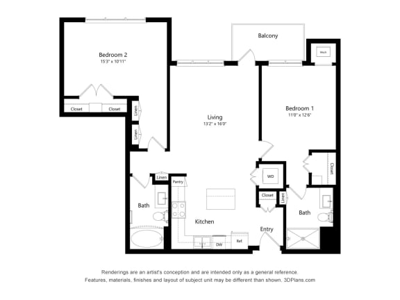 Hilltop at Signal Hills_2D_2 Bedroom D