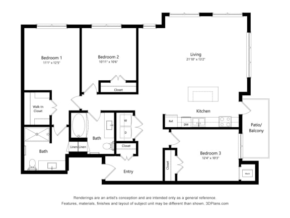 Hilltop at Signal Hills_2D_3 Bedroom E