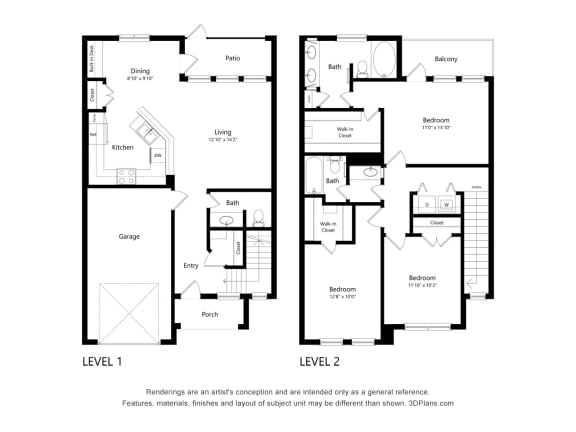 3 bed 2 bath I at Lakeside Pointe Apartments & Townhomes, Pearland, TX, 77584