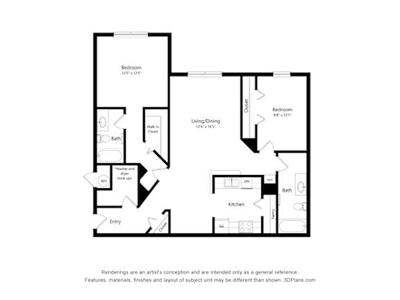 A black and white image of a floor plan for a house.