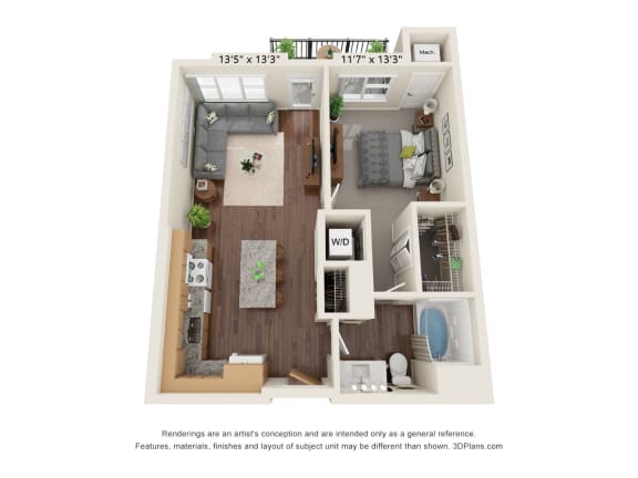 Floor Plan  1C Floor Plan at Orville Commons, Woodbury Minnesota