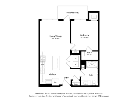 1D ADA Floor Plan 1D ADA Floor Plan at Orville Commons, Minnesota, 55129