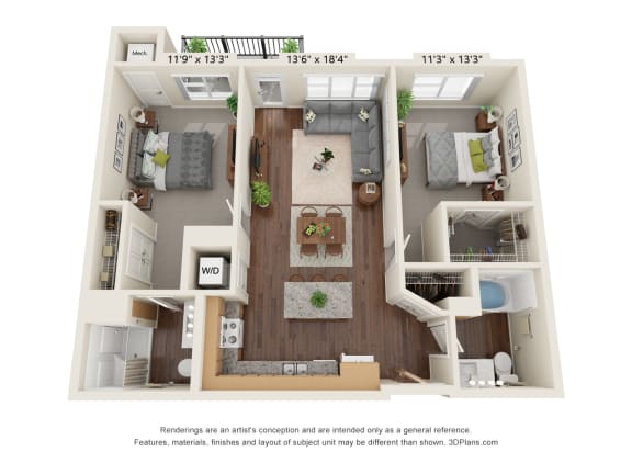 Floor Plan  2A Floor Plan at Orville Commons, Woodbury, MN 55129