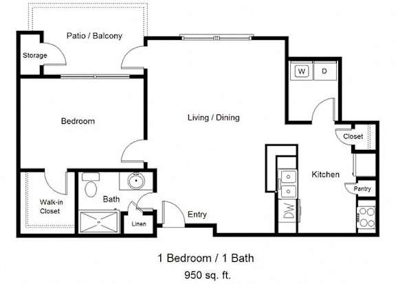 Dominium_Parkland Manor_1A Bedroom