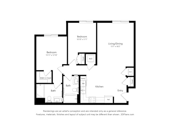A black and white image of a floor plan for a house.