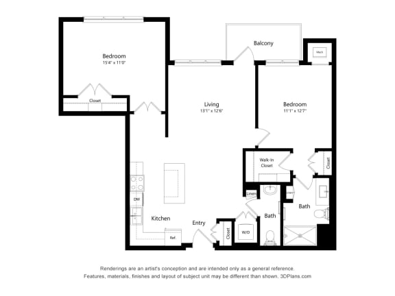 2E Floor Plan at Legacy Commons at Signal Hills 55+ Apartments, West St. Paul
