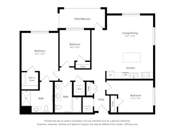 3 bed 2 bath at Maison at Solivita Marketplace Apartment Homes, Kissimmee, FL