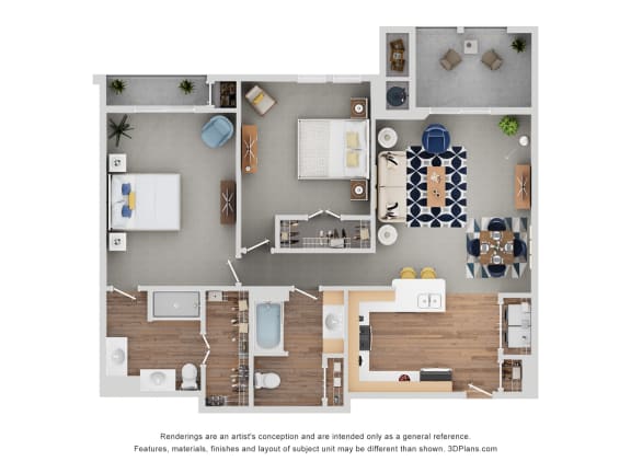 Coltrane Floor Plan at Mariposa at Elk Drive, Texas