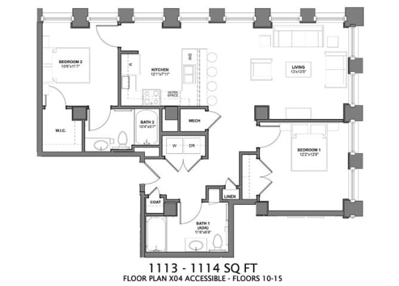 a floor plan of a house with bedrooms and floors