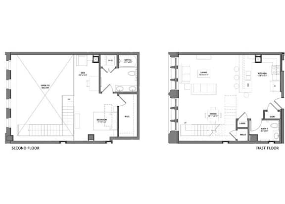 IUM3 Floorplan at Arcade Apartments, St Louis, MO, 63101