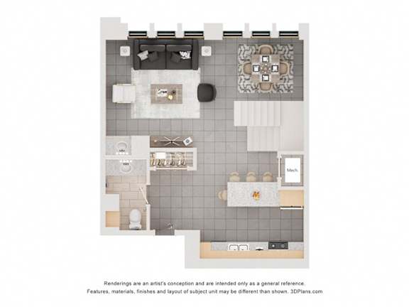 PENTHOUSEIIPM2 Floorplan at Arcade Apartments, St Louis, MO, 63101
