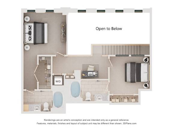 PENTHOUSEIIPM3 Floorplan at Arcade Apartments, St Louis, Missouri