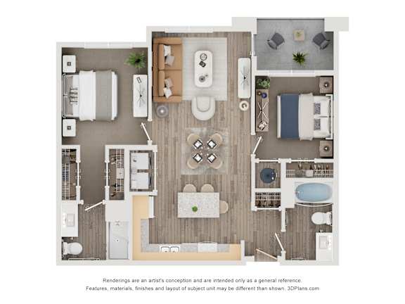 2 bed 2 bath A at Orchard Springs 55+ Apartment , Surprise