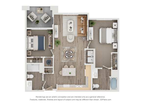 2 bed 2 bath C at Orchard Springs 55+ Apartment , Arizona, 85374