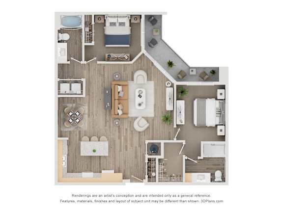 2 bed 2 bath K at Orchard Springs 55&#x2B; Apartment, Surprise, AZ, 85374