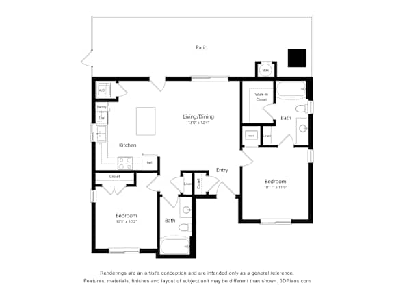2 bed 2 bath at Saddleback Village at Stonegate Townhomes, Maricopa, AZ