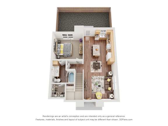 Floor Plan  4 bed 3 bath G at Saddleback Village at Stonegate Townhomes, Maricopa, Arizona