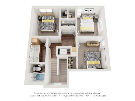 4 bed 3 bath H at Saddleback Village at Stonegate Townhomes, Maricopa