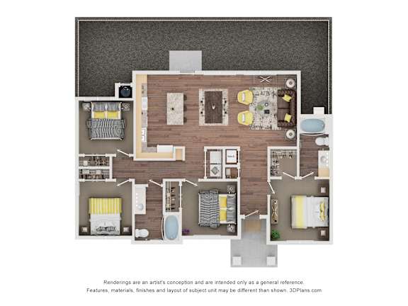 4 bed 3 bath C at Saddleback Village at Stonegate Townhomes, Maricopa, Arizona