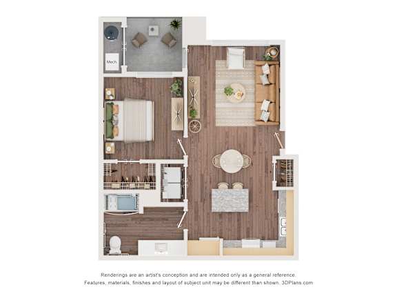 1 bed 1 bath B at Sandoval Flats Apartment , Minnesota, 87144