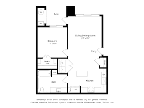 1 bed 1 bath C at Sandoval Flats Apartment, Rio Rancho, MN, 87144