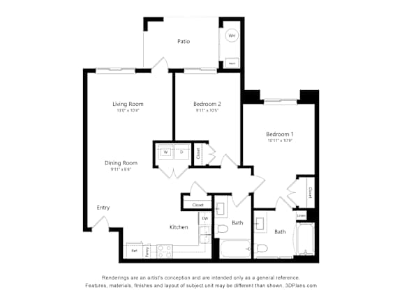 2 bed 2 bath C at Sandoval Flats Apartment , Rio Rancho