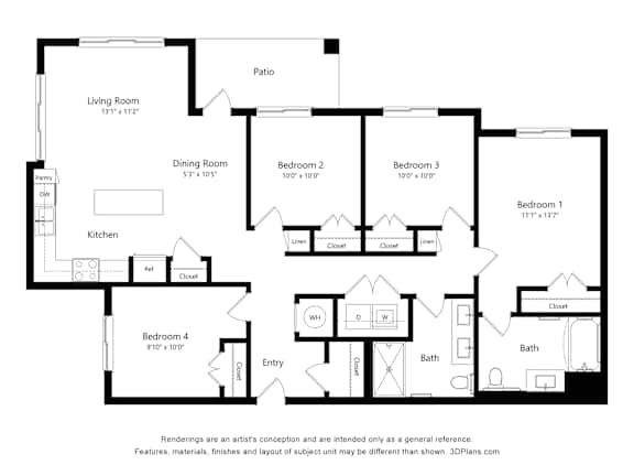 4 bed 2 bath C at Sandoval Flats Apartment, Rio Rancho, MN, 87144