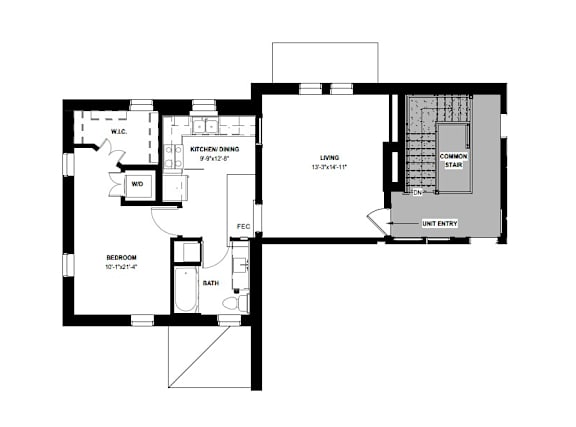 2 bed 2 bath C at Upper Post Flats Apartments, Minnesota, 55111