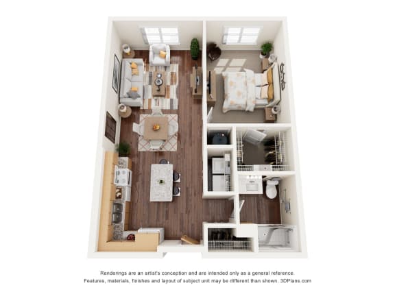 1 bed 1 bath A 1 bed 1 bath A at Shannon Reserve 55+ Apartments, Georgia