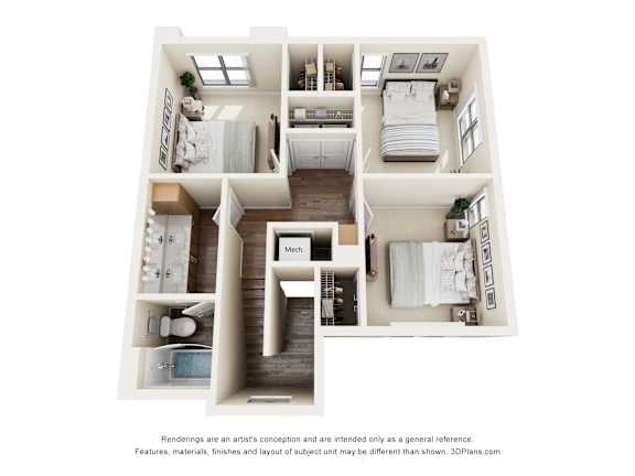 4A 4 Bedroom 2 Bathroom Floorplan at Sidney Village, Buckeye, Arizona