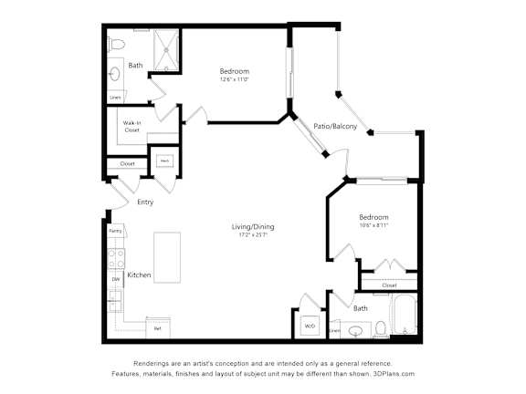 2 bed 2 bath J at The Stillwaters 62&#x2B; Apartment Homes, Florida