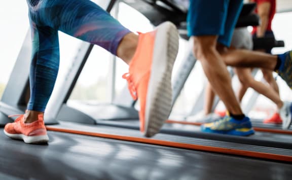 people running on a treadmill in a gym at Aria Landings, Fort Myers, 33916