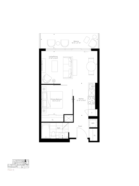 A black and white floor plan of a house with labeled rooms.