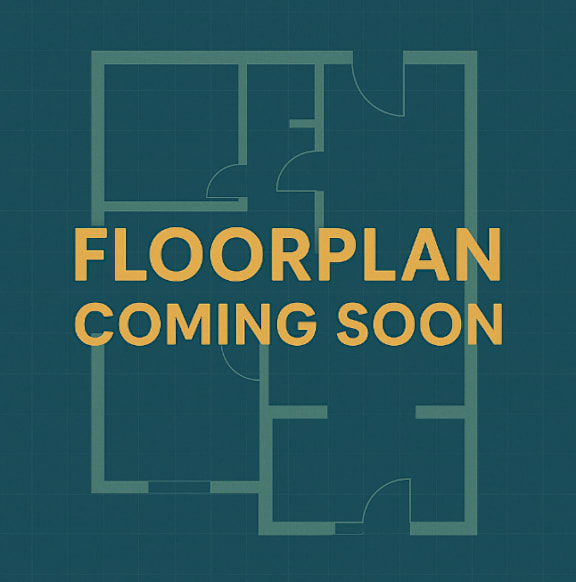 A poster announcing that a floorplan is coming soon.
