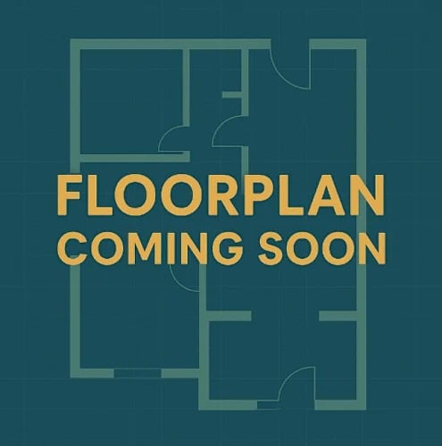 A poster announces that a floorplan is coming soon.