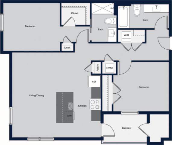 a blueprint of a floor plan of a house