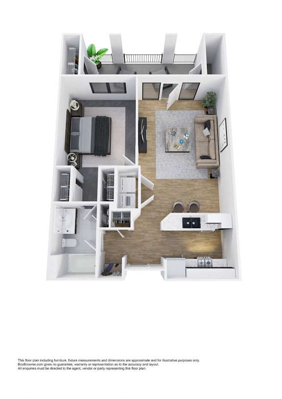 a 1 bedroom floor plan  villas at