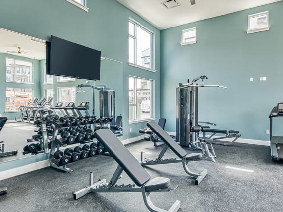 Fitness Center at Lumen Apartments