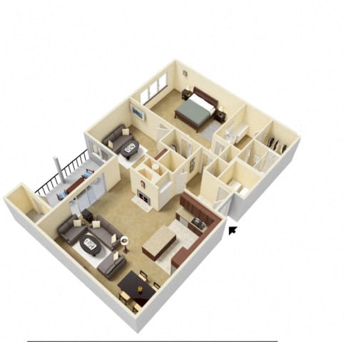 Floor Plans of Forest Place in Little Rock, AR