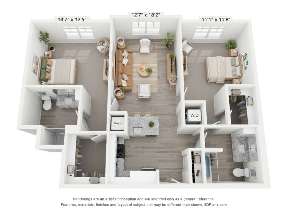 Captivate Floor Plan at Allure at Edinburgh, Chesapeake, VA, 23322
