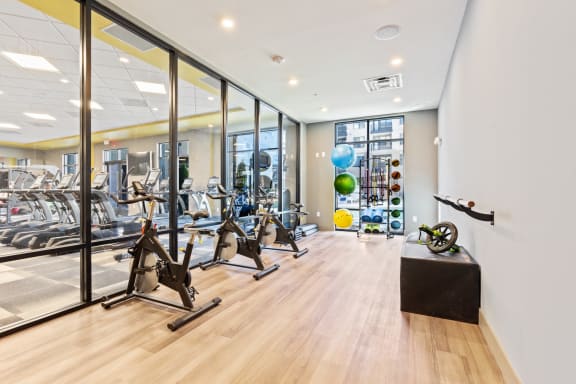 Well-Equipped Fitness Center at Pier 33 Apartments, Wilmington, NC, 28401