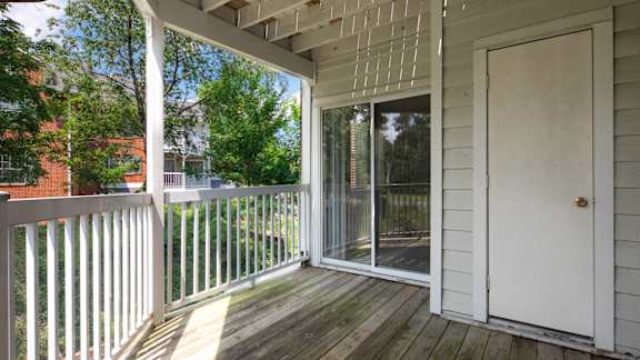 Outdoor Balcony at The Crest on Hampton Hollow, Silver Spring, Maryland