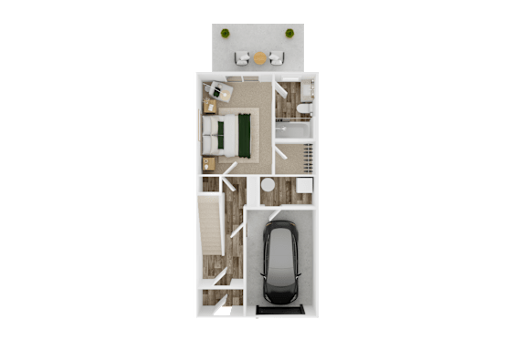 Basswood 4 Bedroom Lower Level Floor plan | 2,095 Sq. Ft. at The Mark, Harrisonburg, Virginia