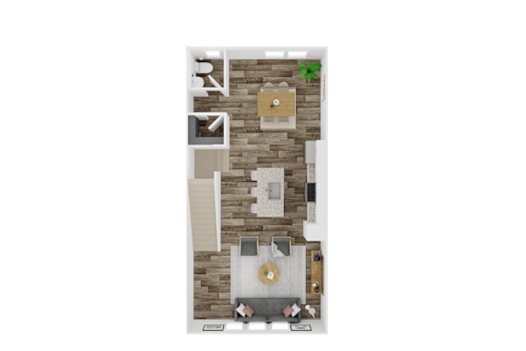 Basswood 4 Bedroom Main Level Floor plan | 2,095 Sq. Ft. at The Mark, Harrisonburg, VA, Virginia