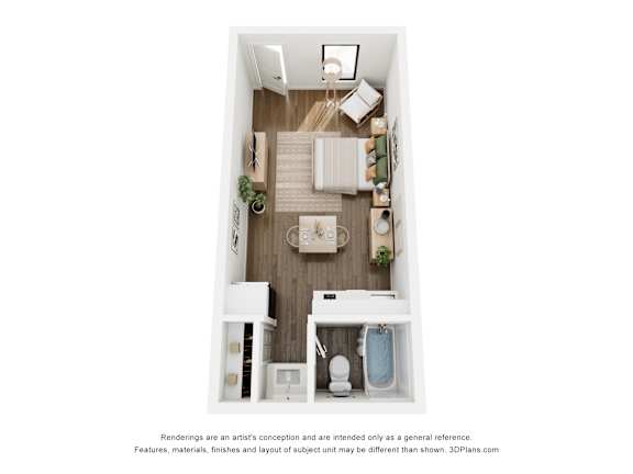 A small, neatly organized bathroom with a toilet, sink, and bathtub.