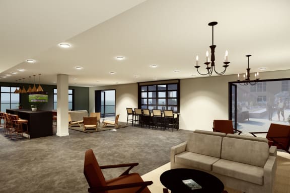 Parlor at Crossline, Columbus, Ohio