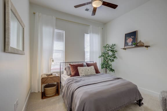 Bedroom at The Lincoln Apartments, North Carolina, 27601