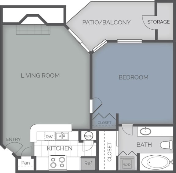 A Floor Plan at The Crest on Hampton Hollow, Silver Spring