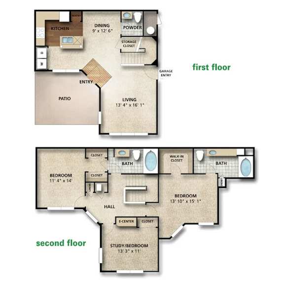 Empire Floor Plan | 1,155-1,620 Sq. Ft. at The Orchard, Dublin