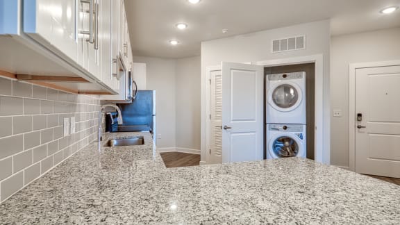 Kitchen and In-Unit Laundry at The Bella at Westchester, Virginia, 23113